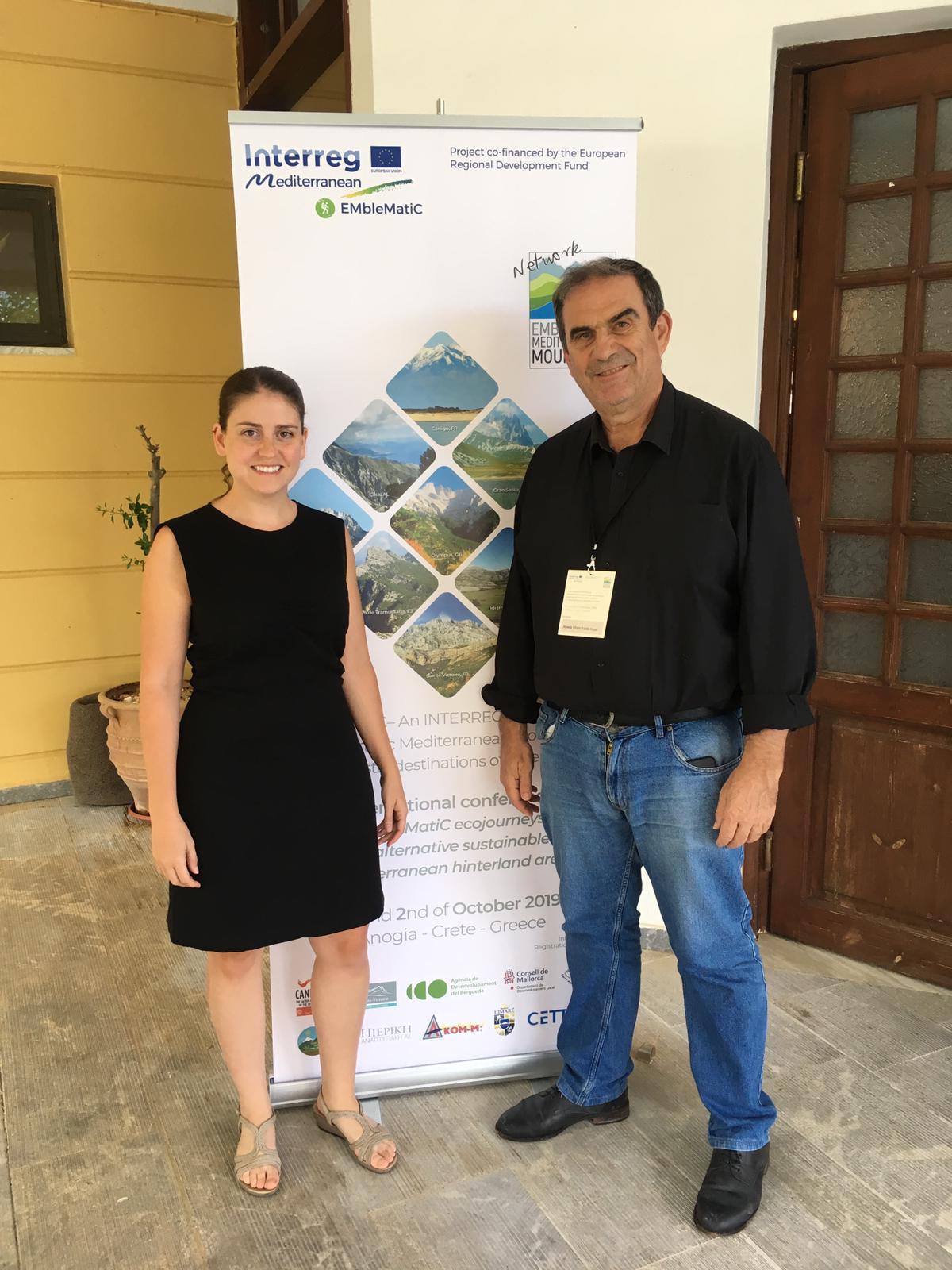 La Vicepresidenta i Consellera de Sostenibilitat i Medi Ambient Aurora Ribot i el Director de Medi Ambient Josep MAnchado han participat a les jornades EMbleMatiC-Interreg -Med