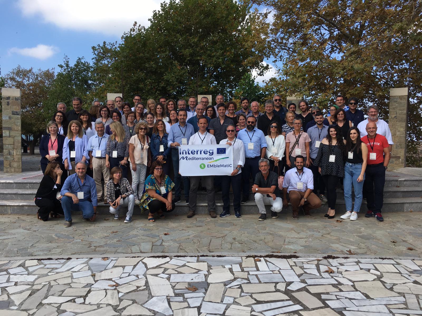 Els ponents i participants a EMbleMatiC-Interreg -Med durant la seva visita a un ecoitinerari