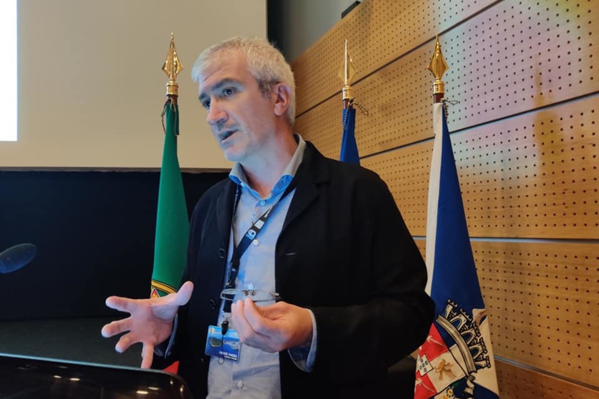 El director insular de Territori i Paisatge, Miquel Vadell, durante el VII Encuentro Ibérico de Gestores del Patrimonio Mundial.