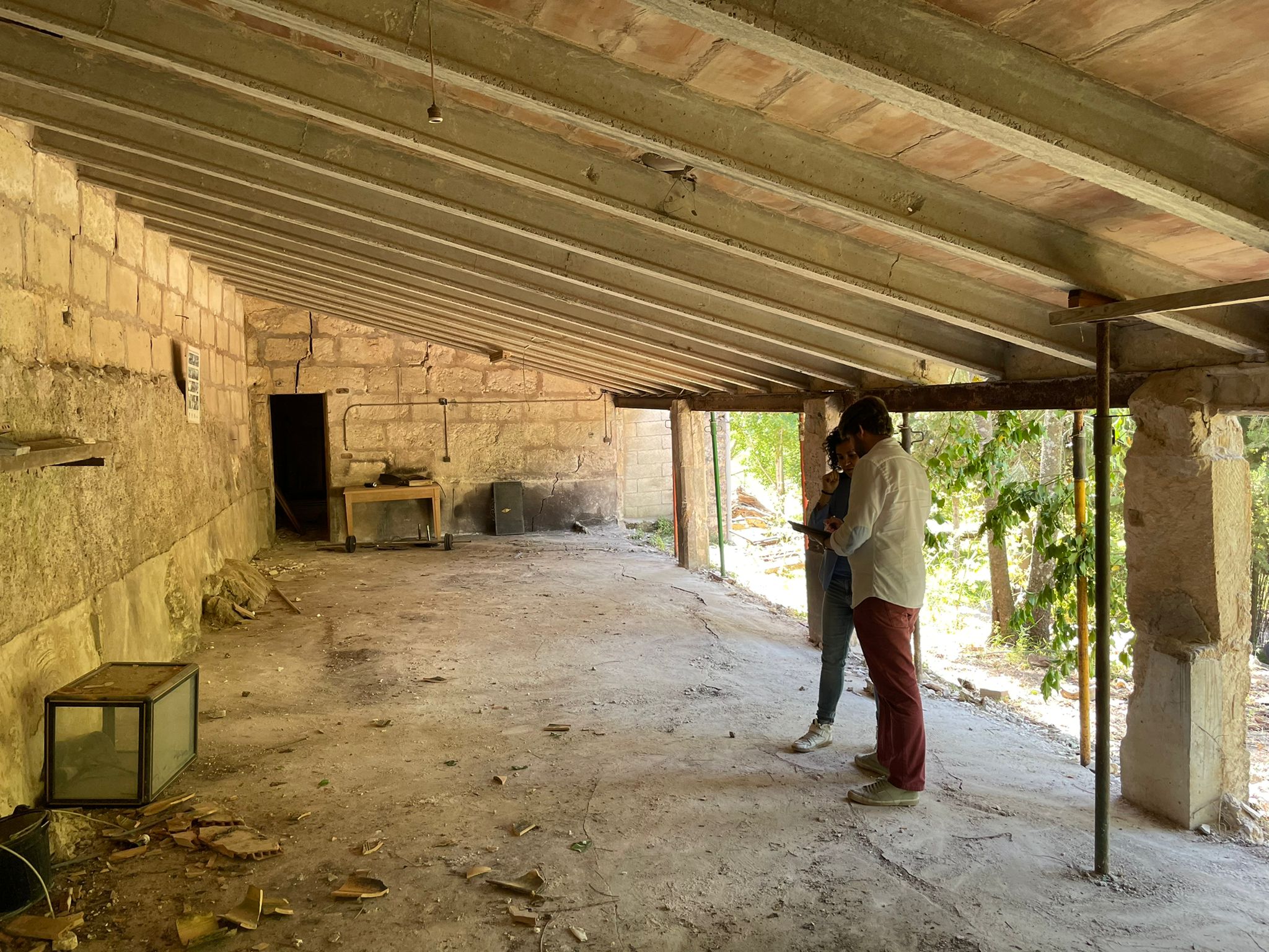 Visita al projecte de l'Aula Natura del Santuari de Lluc.