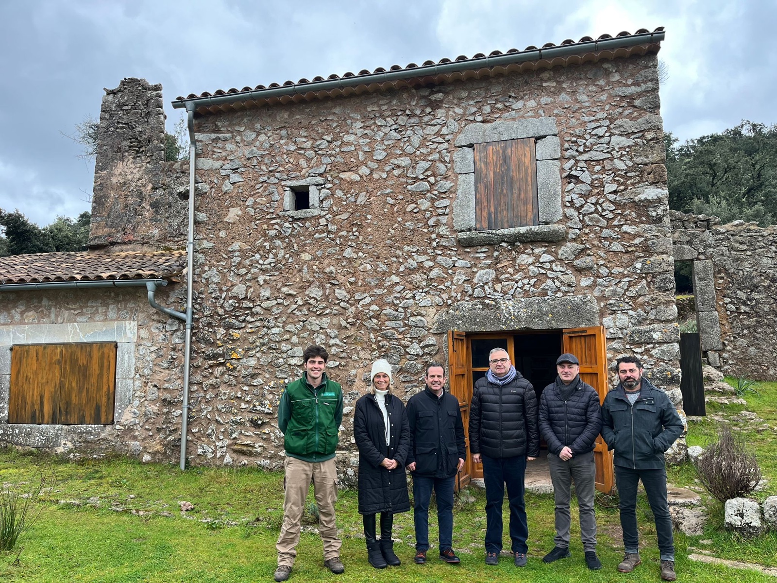 El conseller Fuster visita el molino de Lluc.