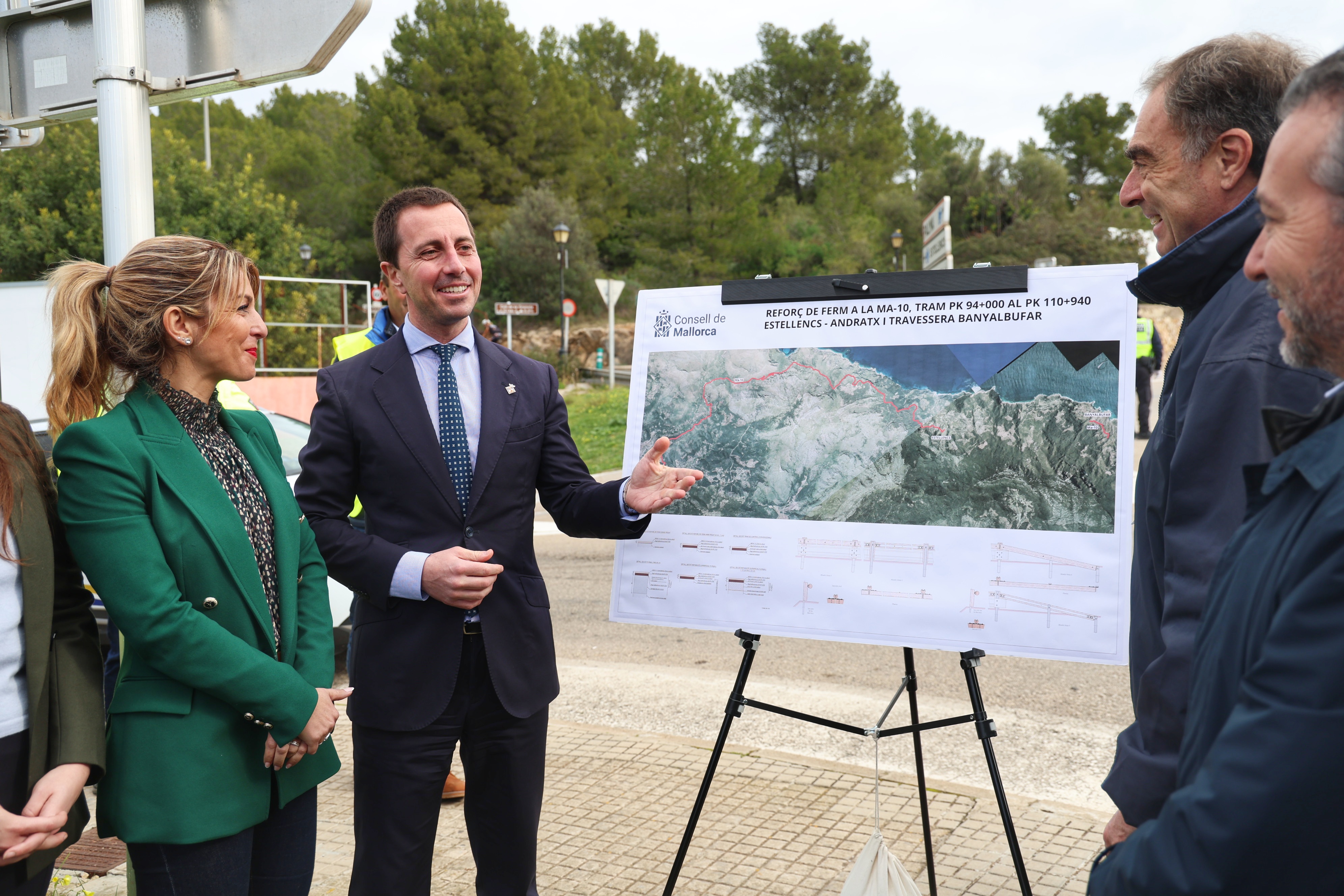 Inauguració de la reforma i la millora de la seguretat de la carretera Andratx-Estellencs i la travessera de Banyalbufar.