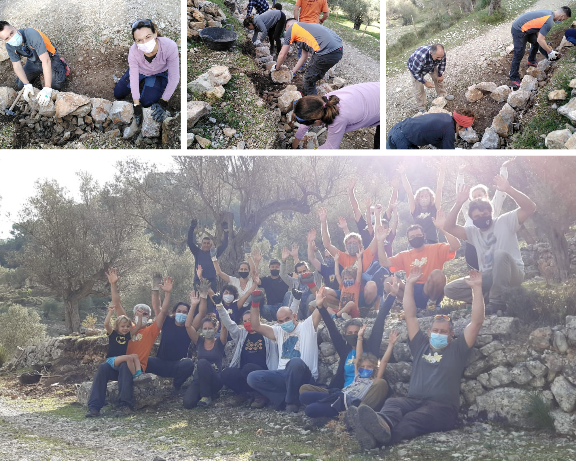 L’associació Més que Pedra ha fet una jornada de voluntariat durant l’octubre i dues de taller de restauració durant el novembre