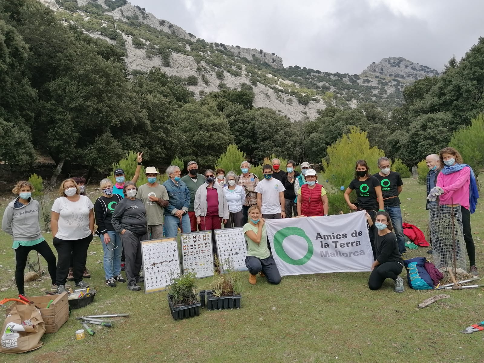 Amics de la Terra continua la tasca a la finca de Son Torrella, al Puig Major