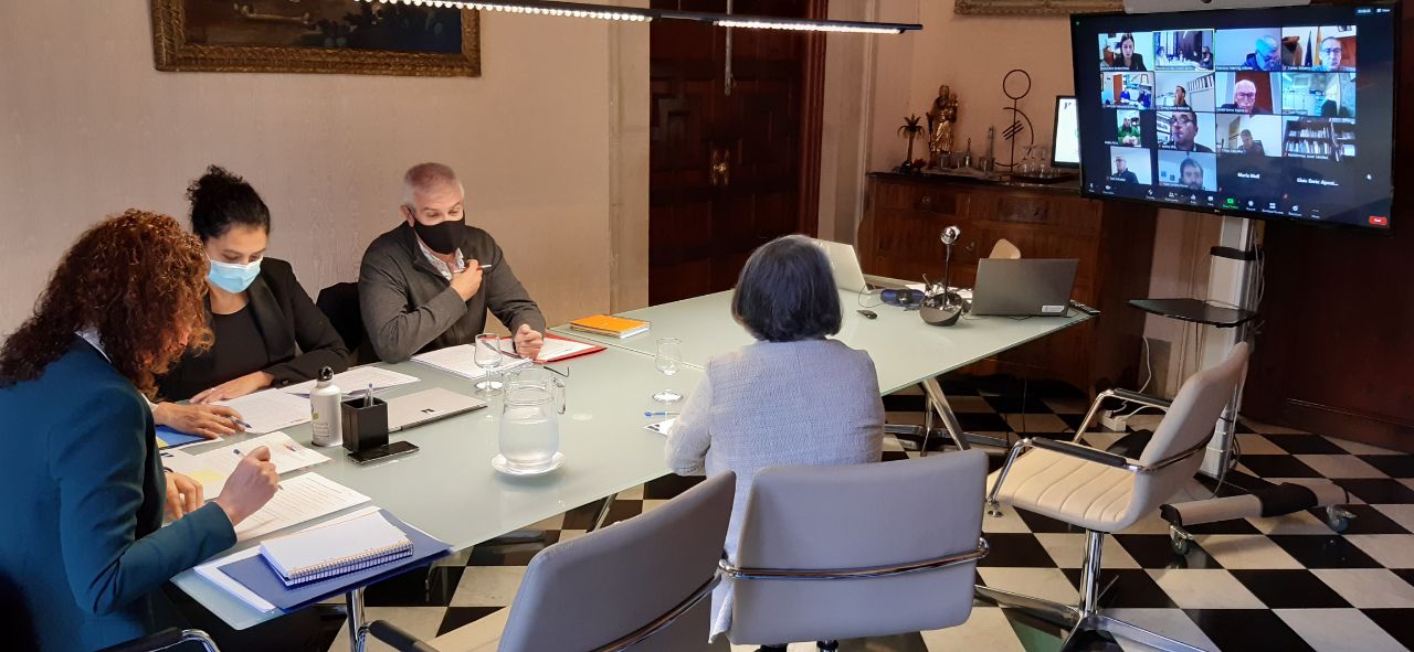 Reunió Mesa de batles i batlesses de la Serra de Tramuntana.