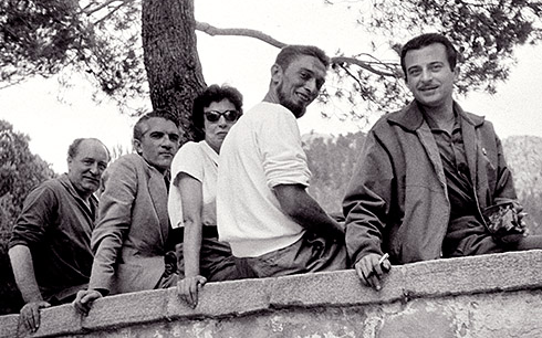  Gabriel Celaya, Blas de Otero, Rosario Conde, Carlos Barral and José Agustín Goytisolo (1959)