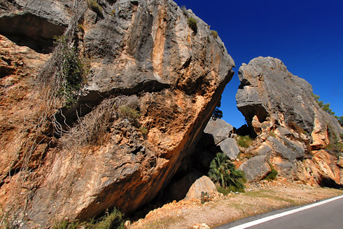 Tramo de la espectacular carretera entre Andratx y Estellencs © Foto: Gabriel Lacomba